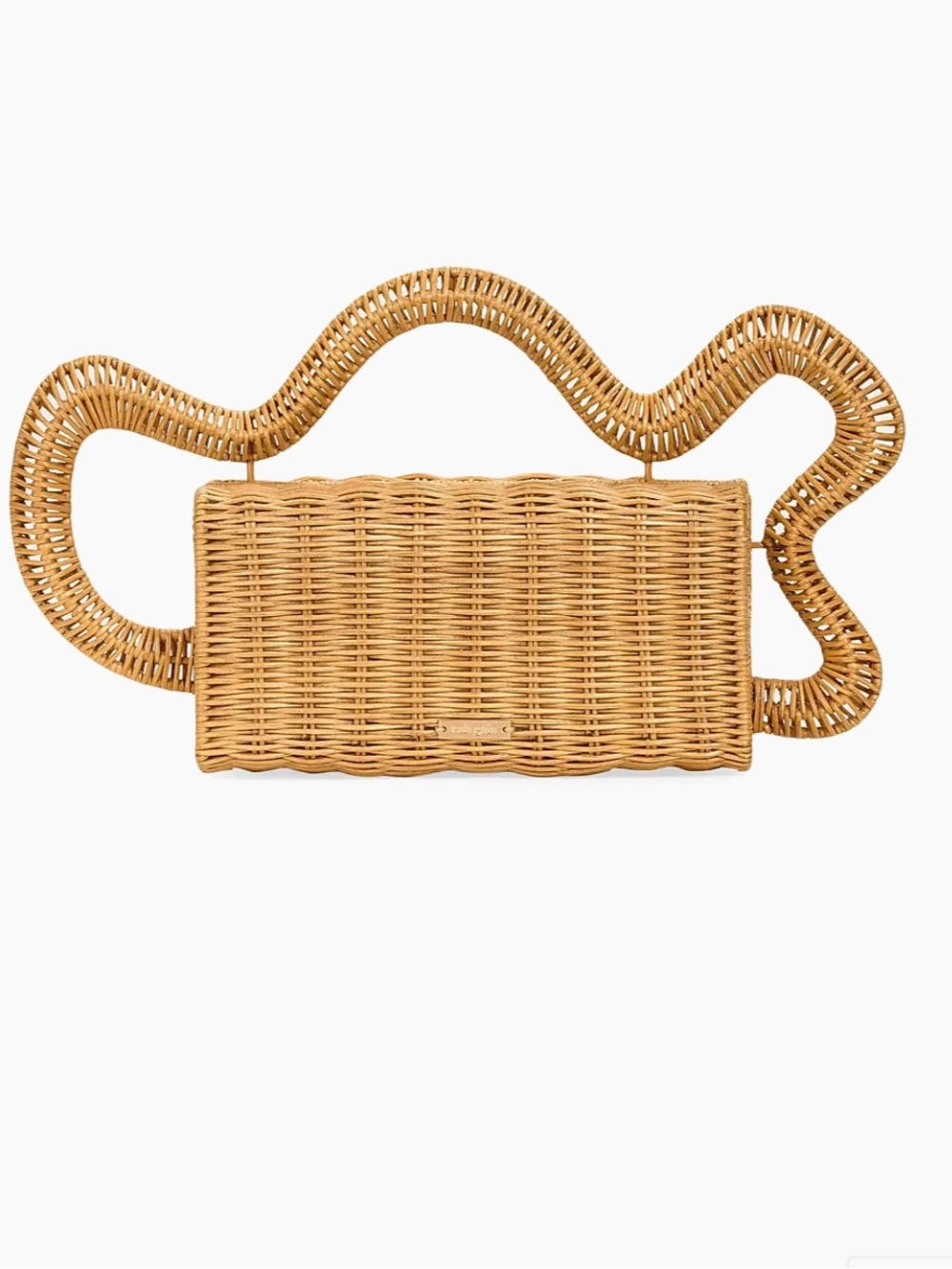 CULT GAIA Woven Rattan Handbag - Natural Tan - Picture 16 of 17